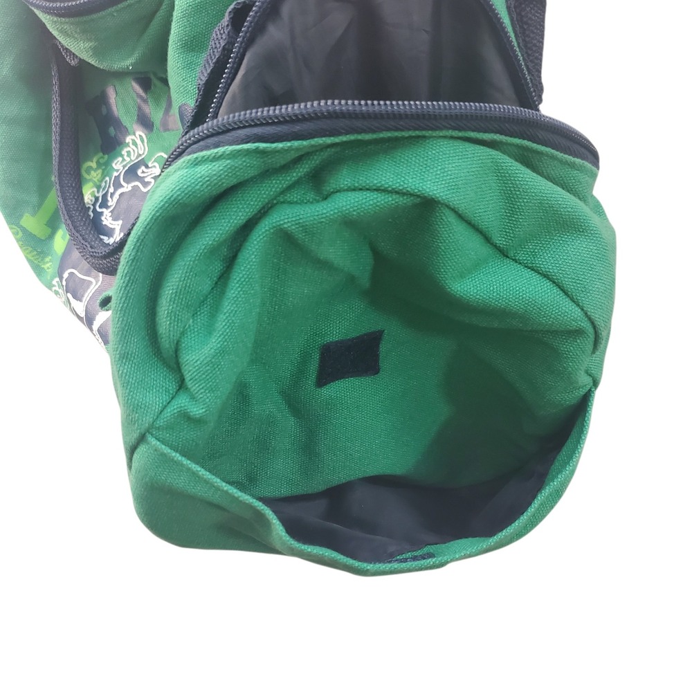 Tommy Hilfiger Denim Green Canvas Duffle Bag Griffin Crest 1985 Gym Travel Zip - Picture 8 of 14
